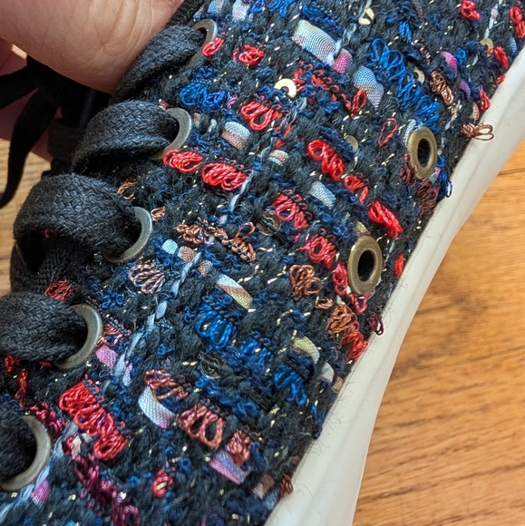 Anthropologie SeaVees Multicolor Tweed Sneakers - Picture 6 of 8